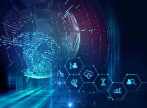 Aplicativo mobile futurista